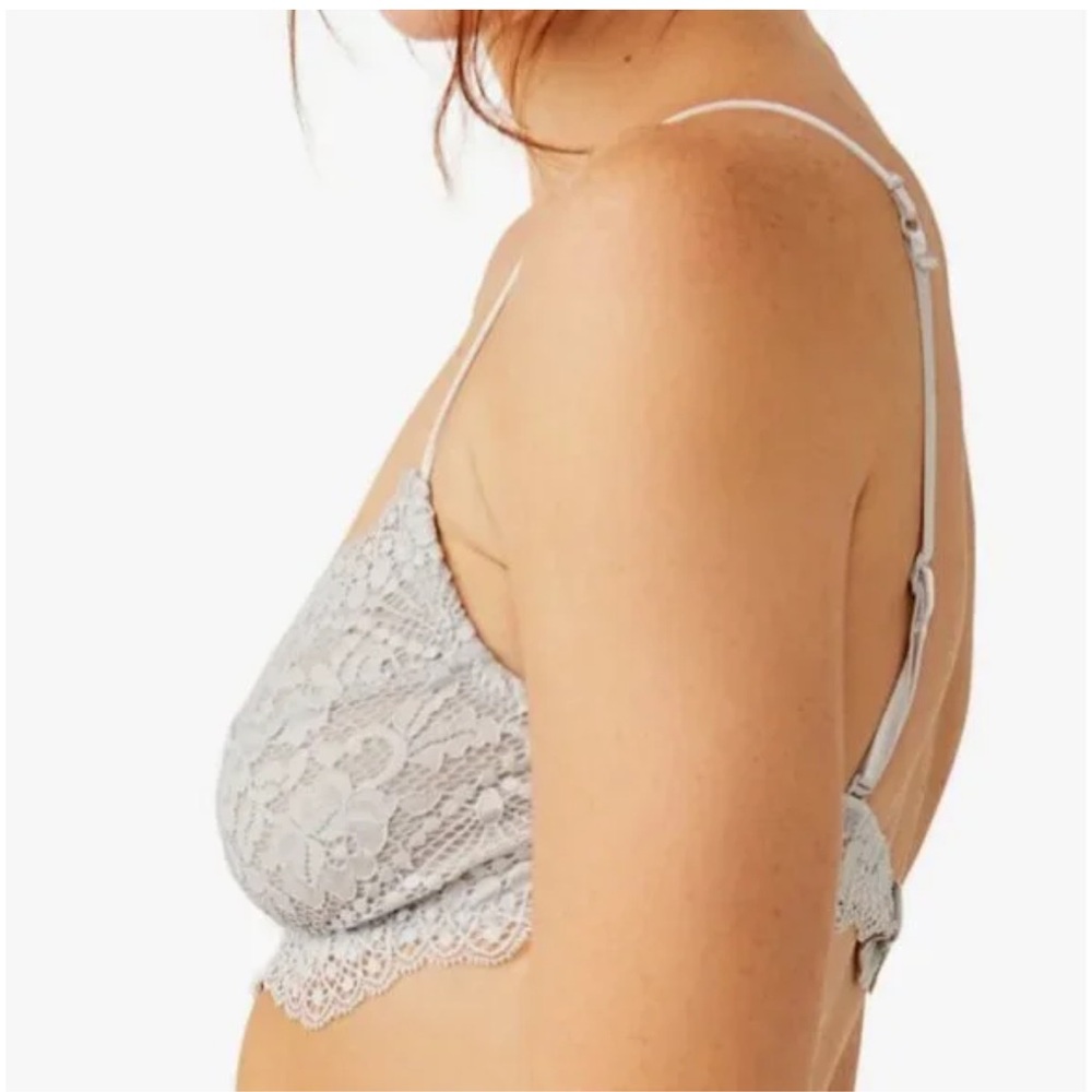 INTIMATELY FREE PEOPLE Maya Multiway Bralette in Luna Rock Light Gray Size XS - Picture 3 of 13